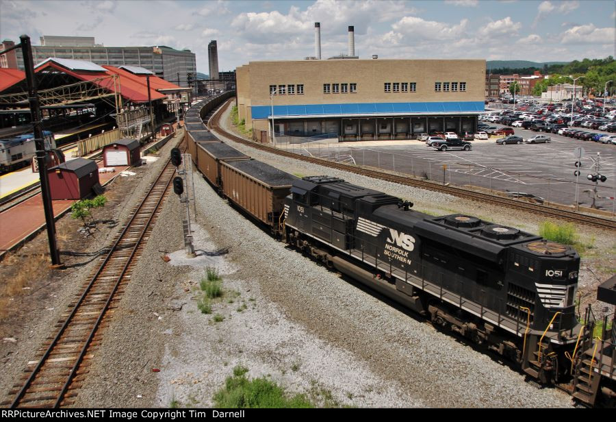 NS 1051 second on coal train 776